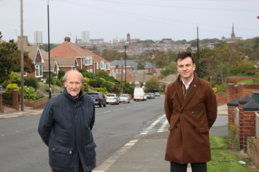 Peter and Lyall on Strawberry Bank 